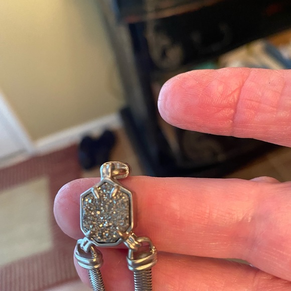 Kendra Scott Silver Druzy Bracelet - Picture 4 of 4